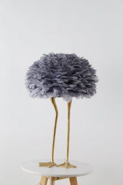 Duck Feet Feather Table Lamp-DWHOME