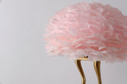 Duck Feet Feather Table Lamp-DWHOME