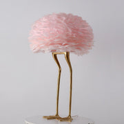 Duck Feet Feather Table Lamp-DWHOME