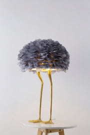 Duck Feet Feather Table Lamp-DWHOME