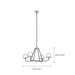 Dudley Brass Chandelier-DWHOME