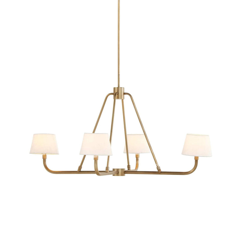 Dudley Brass Chandelier-DWHOME