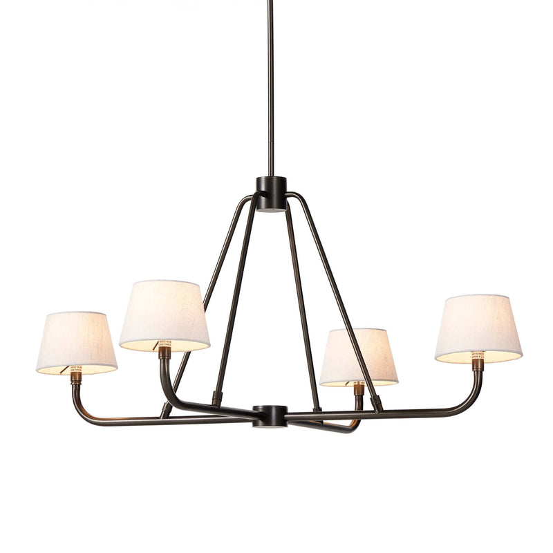 Dudley Brass Chandelier-DWHOME