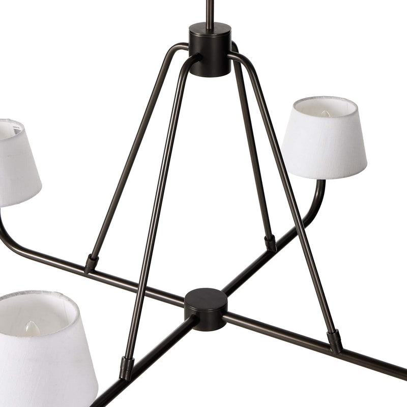Dudley Brass Chandelier-DWHOME