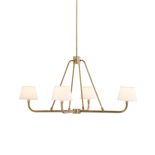 Dudley Brass Chandelier-DWHOME