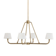Dudley Brass Chandelier-DWHOME