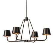 Dudley Brass Chandelier-DWHOME