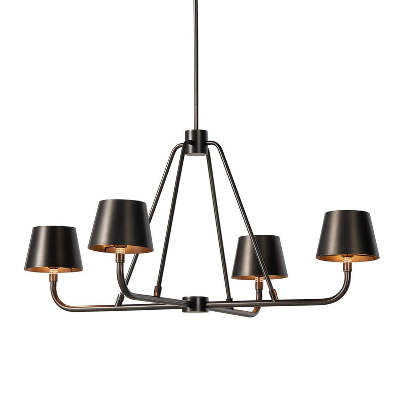 Dudley Brass Chandelier-DWHOME