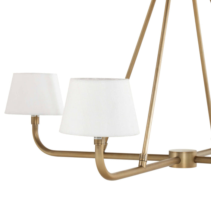 Dudley Brass Chandelier-DWHOME