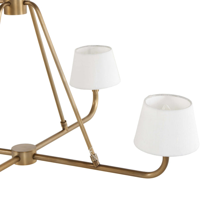Dudley Brass Chandelier-DWHOME