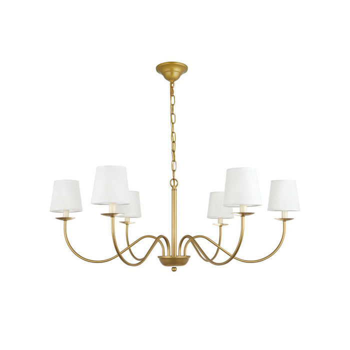 Eclipse Brass Chandelier-DWHOME