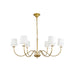Eclipse Brass Chandelier-DWHOME