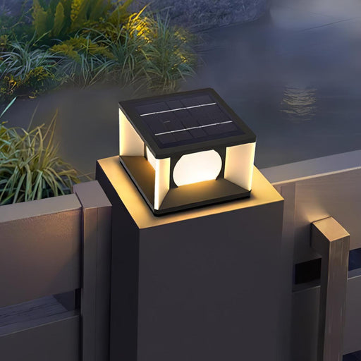 Eclipse Cube Outdoor Post Light - DWHOME