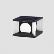 Eclipse Cube Outdoor Post Light-DWHOME