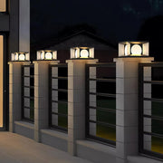 Eclipse Cube Outdoor Post Light-DWHOME