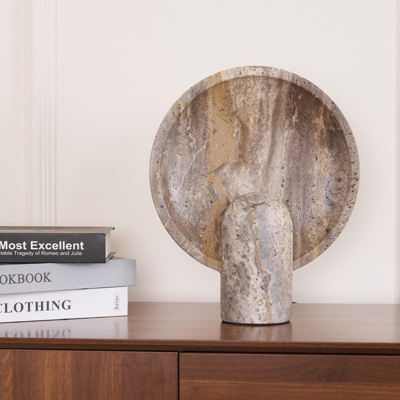 Eclipse Stone Table Lamp-DWHOME