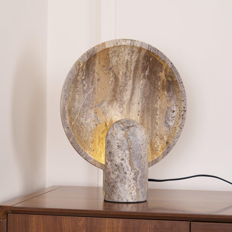 Eclipse Stone Table Lamp-DWHOME