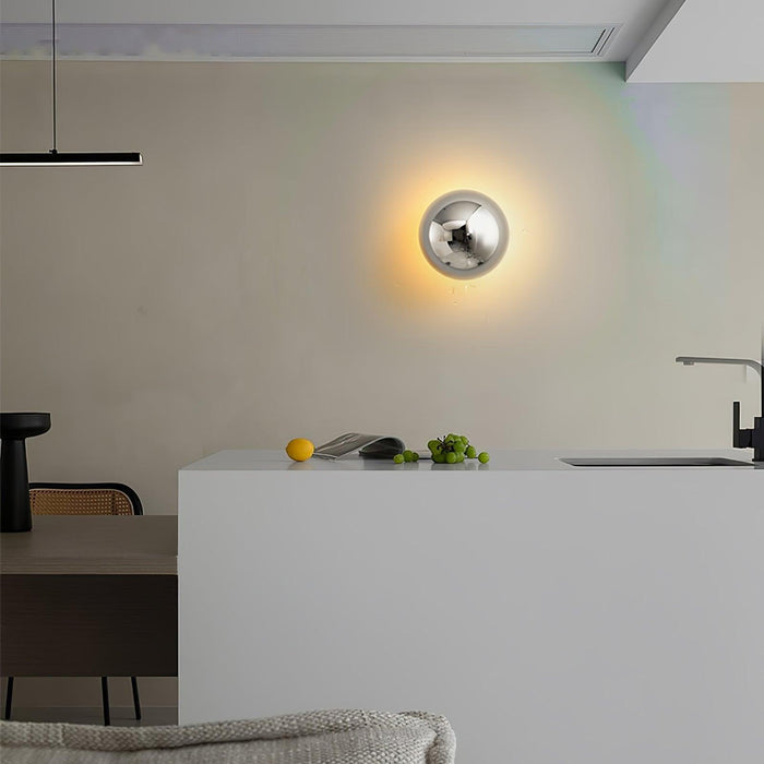 Aurum Sphere Wall Sconce-DWHOME