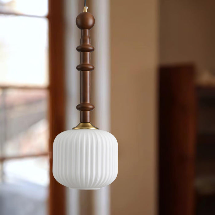 Edison Wood Pendant Light-DWHOME