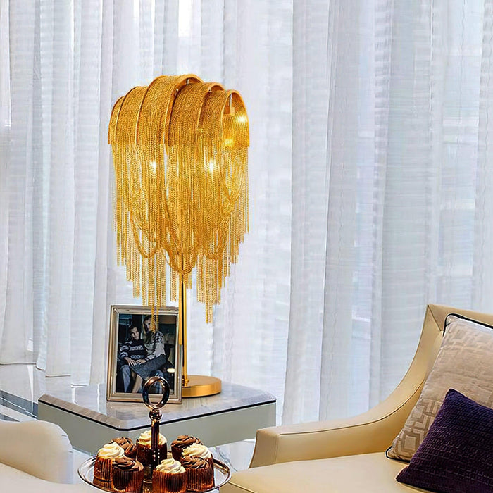 Chains Tassel Table Lamp-DWHOME