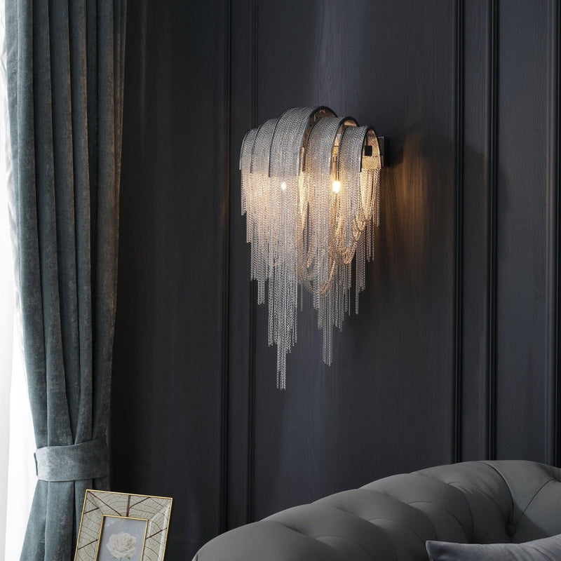 Chains Tassel Wall Lamp-DWHOME