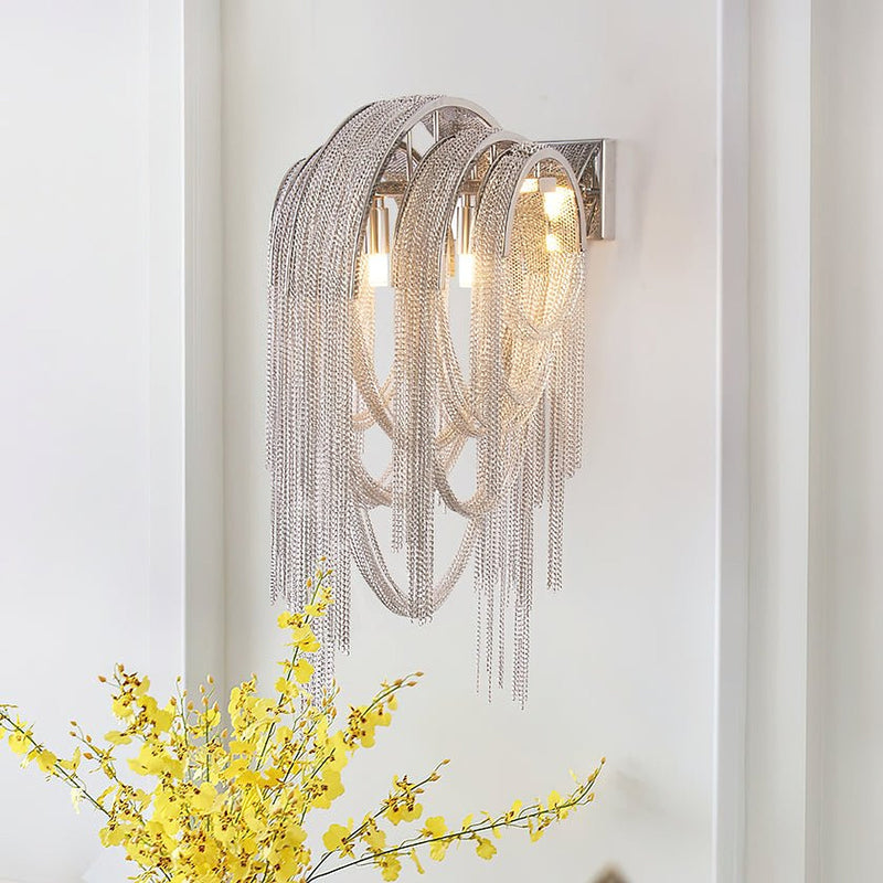Chains Tassel Wall Lamp-DWHOME