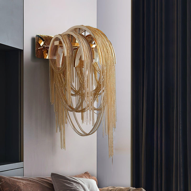 Chains Tassel Wall Lamp-DWHOME