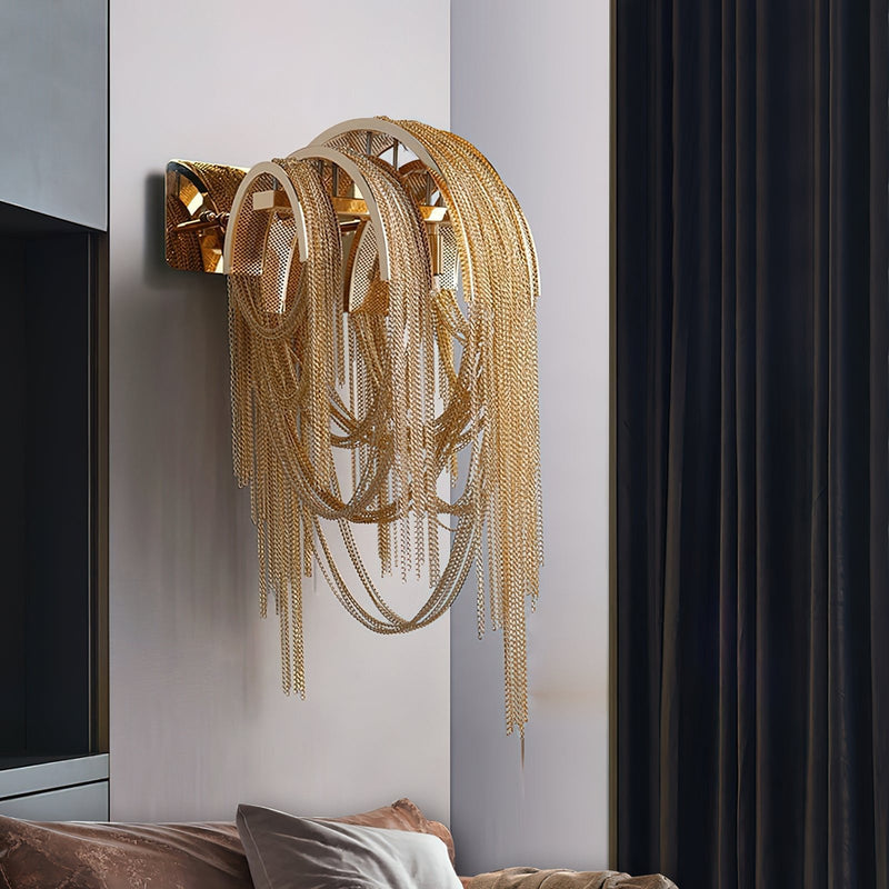 Chains Tassel Wall Lamp-DWHOME