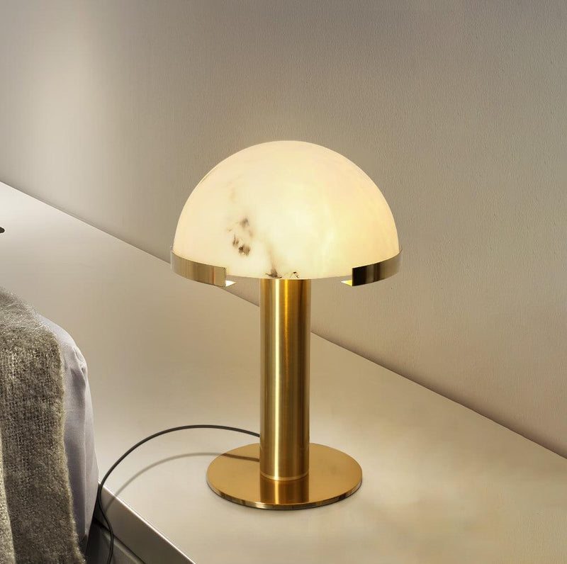 Elegance Alabaster Table Lamp-DWHOME