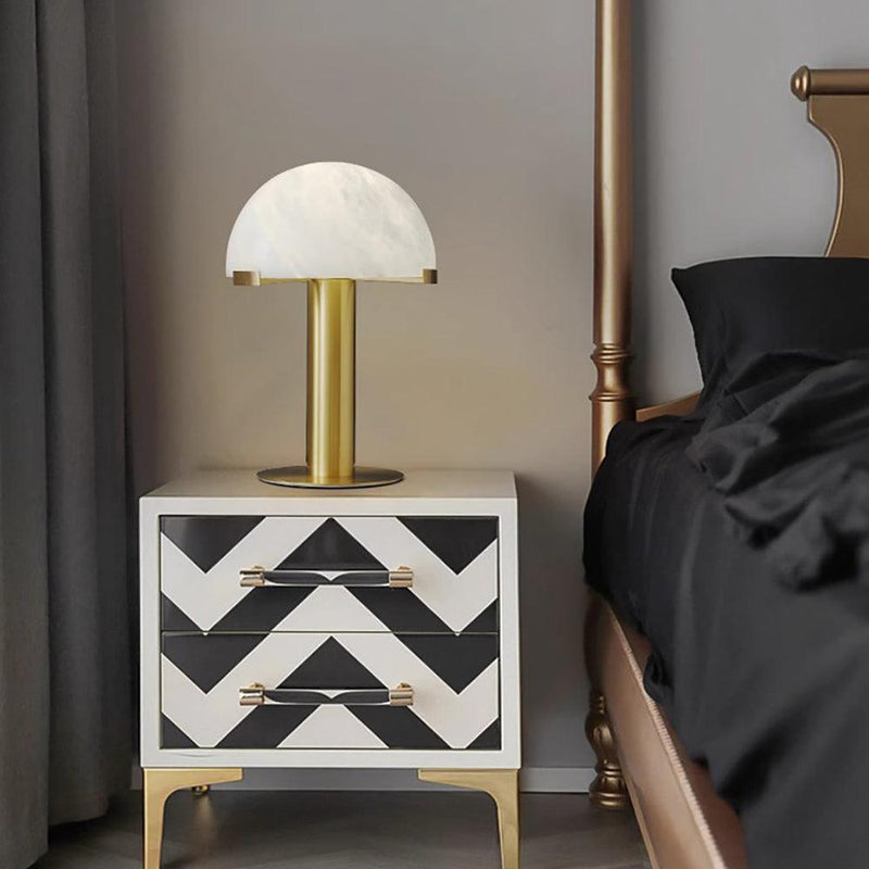 Elegance Alabaster Table Lamp-DWHOME