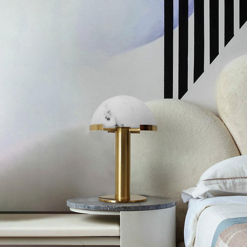 Elegance Alabaster Table Lamp-DWHOME