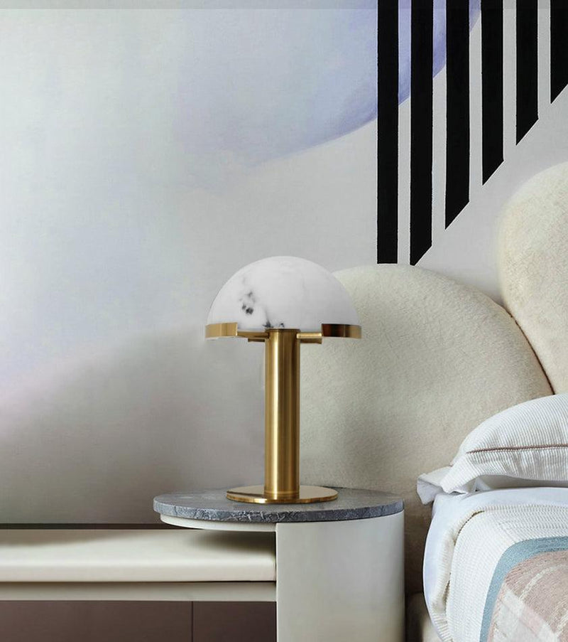 Elegance Alabaster Table Lamp-DWHOME