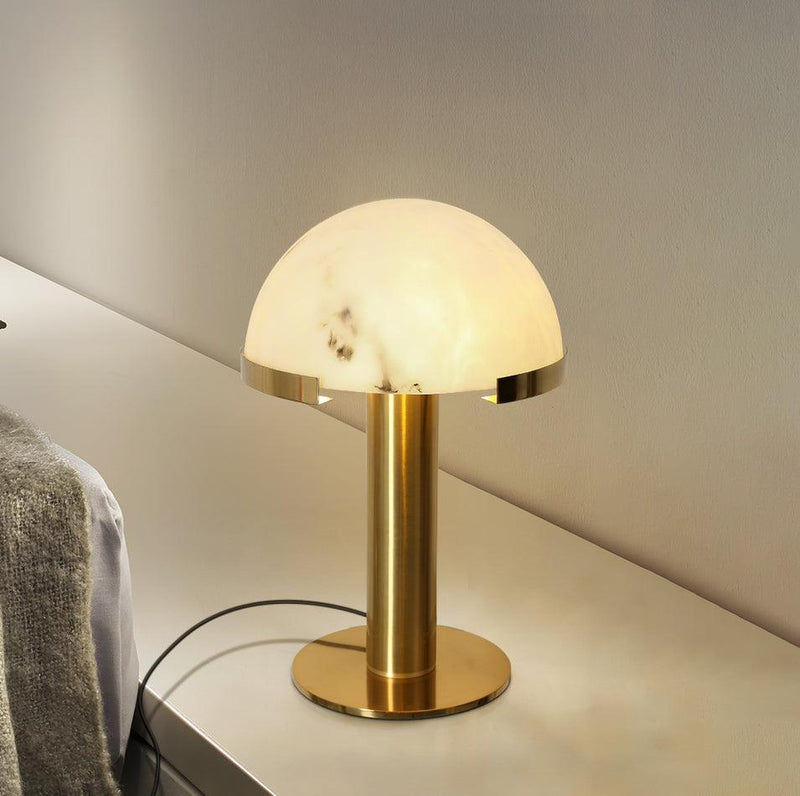 Elegance Alabaster Table Lamp-DWHOME