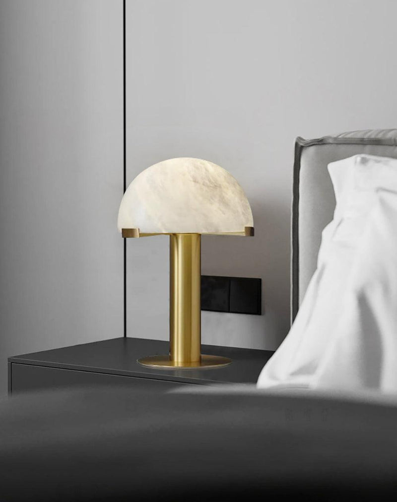 Elegance Alabaster Table Lamp-DWHOME