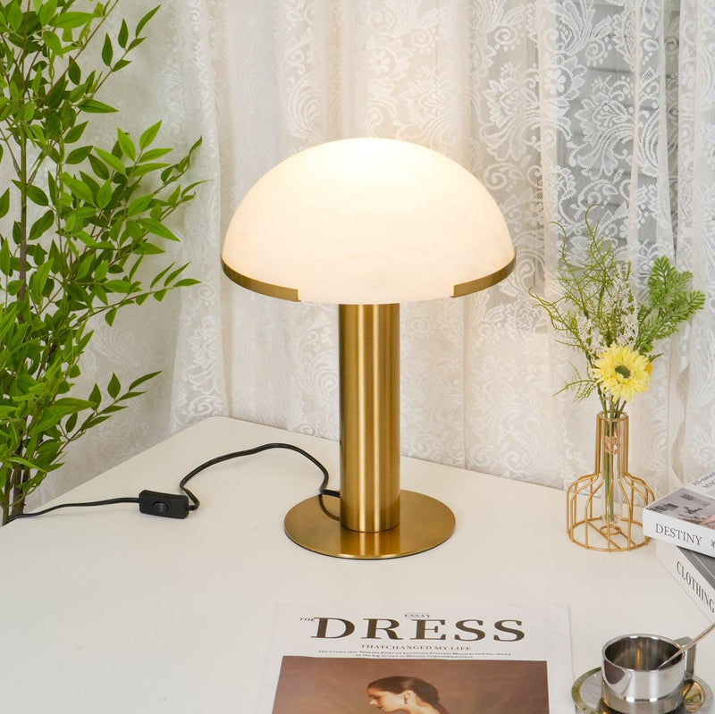 Elegance Alabaster Table Lamp-DWHOME