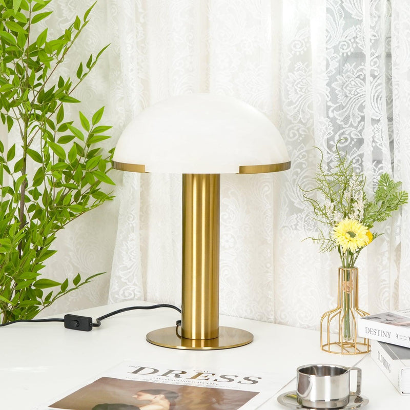 Elegance Alabaster Table Lamp-DWHOME