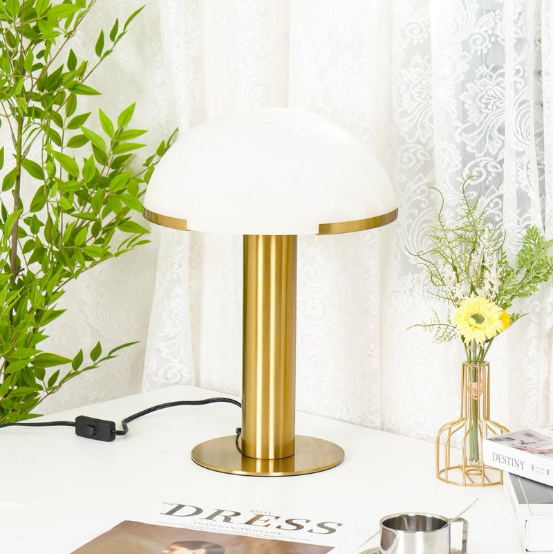 Elegance Alabaster Table Lamp-DWHOME