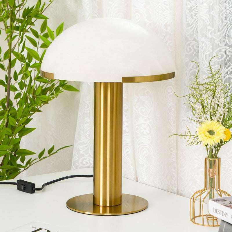 Elegance Alabaster Table Lamp-DWHOME