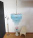 Elegant Blue Murano Glass Tube Chandelier-DWHOME