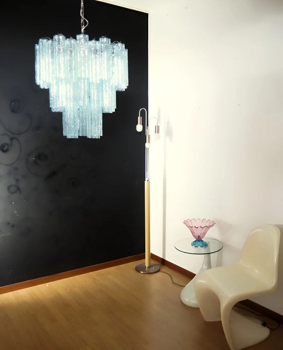 Elegant Blue Murano Glass Tube Chandelier-DWHOME