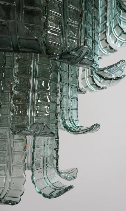 Elegant Leaf-Shaped Murano Glass Chandelier-DWHOME