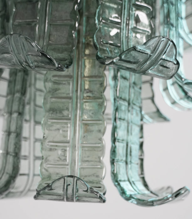 Elegant Leaf-Shaped Murano Glass Chandelier-DWHOME