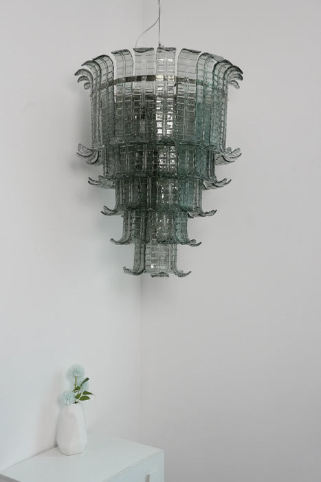 Elegant Leaf-Shaped Murano Glass Chandelier-DWHOME