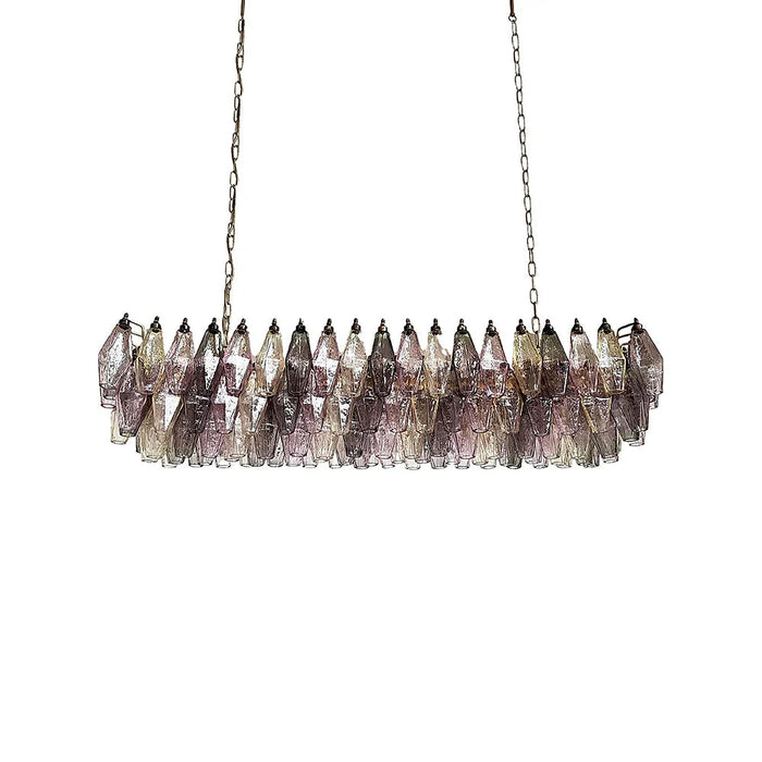 Elegant Multicolored Murano Poliedri Chandelier-DWHOME