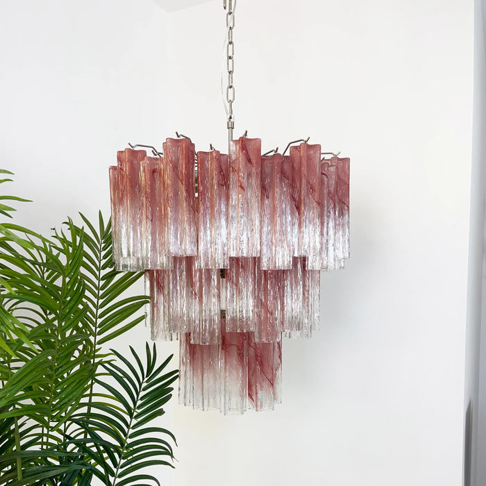 Elegant Murano Pink Rose Chandelier-DWHOME