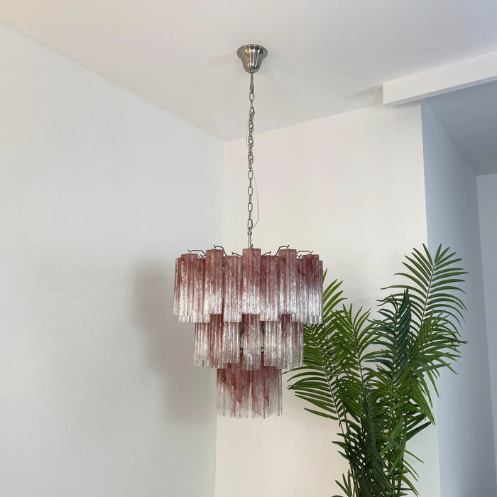 Elegant Murano Pink Rose Chandelier-DWHOME