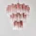 Elegant Murano Pink Rose Chandelier-DWHOME