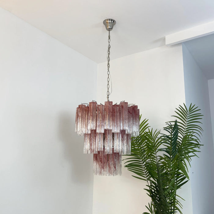 Elegant Murano Pink Rose Chandelier-DWHOME
