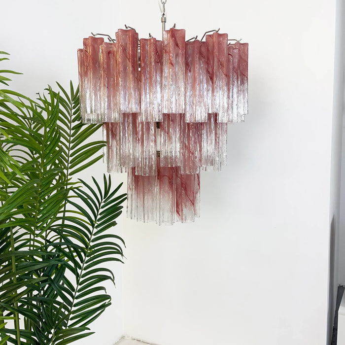 Elegant Murano Pink Rose Chandelier-DWHOME