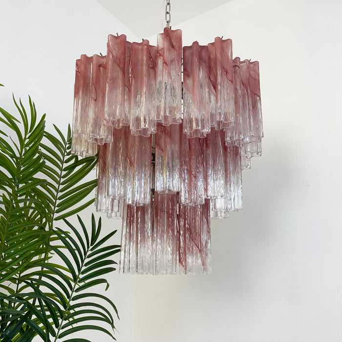 Elegant Murano Pink Rose Chandelier-DWHOME